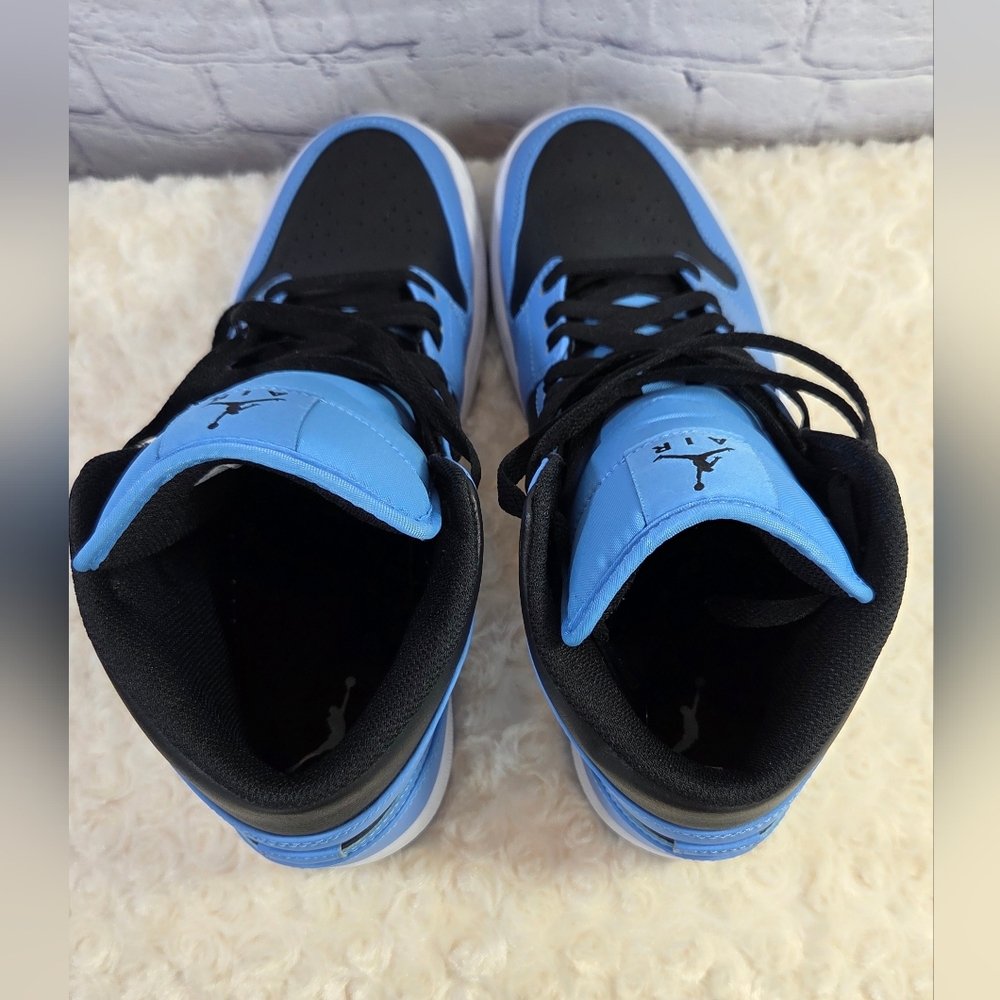 Nike Air Jordan Mid Blue and Black Sneakers - Picture 4 of 9